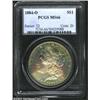 Image 1 : 1884-O S$1 MS66 PCGS. Splendid rainbow toning covers each side of this well struck, carefully preser