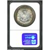 Image 2 : 1886 S$1 MS64 * NGC. Vivacious bands of powder-blue, golden-brown, and ruby-rose patina enliven this