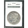 Image 1 : 1894 S$1 XF45 ANACS. Subdued, medium-gray surfaces are well worn near the center of each side, and e