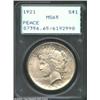 Image 1 : 1921 S$1 MS65 PCGS. The surfaces are extremely clean and shaded pewter, with darker color in the rec