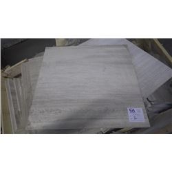 White Wood Ridge 24" x 24" Marble Tile - 1 crate, 140 pieces approx 560sq ft retail value of 11,053.
