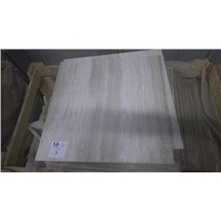 White Wood Ridge 24" x 24" Marble Tile - 1 crate, 140 pieces approx 560sq ft retail value of 11,053.