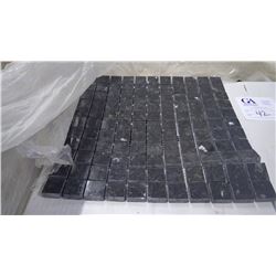 Emerald Pearl 1" x 1" Granite Mosaic- 11 boxes, 110 pieces 12" x 12" sheets approx 110sq ft retail v