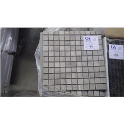 White Woodridge 1" x 1"- 14 boxes, 140 pieces 12" x 12" sheets approx 140 sq ft retail value of 2653