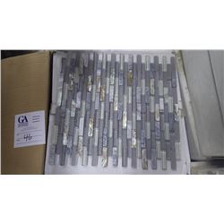 Blue Mother of Pearl Mosaic- 1 box, 10 pieces 12" x 12" sheets approx 10sq ft retail value of 199.00