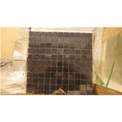 Black Galaxy 1" x 1" Granite Mosaic- 9 boxes, 90 pieces 12" x 12" sheets approx 90sq ft retail value
