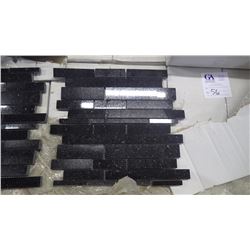 Black Galaxy Mini Planking- 9 boxes, 80 pieces, 12" x 12" approx 80sq ft retail value of 1916.0