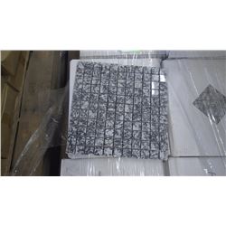 Ocean Wave 1" x 1" Granite Mosaic- 9 boxes, 90 pieces, 12" x 12" sheets approx 90sq ft retail value 