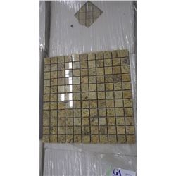 Kashmir Gold 1" x1"Granite Mosaic- 11 boxes, 12" x 12" sheets approx 110 square feet retail value of