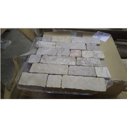 M#33 Travertine Mosaic- 1 box 10 pieces, 12" x 12" approx 10 sqaure feet retail value of 189.00