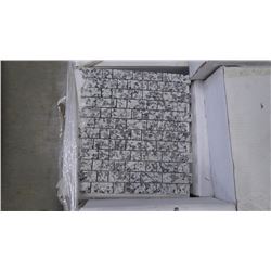 Luna Pearl 1"x1" 1"x2: Granite Mosaic- 10 boxes, 100 pieces, 12" x 12" sheets approx 100 square feet