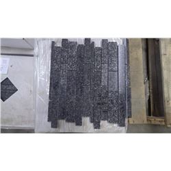 Nero Impala Mini Planking Granite Mosaic- 5 boxes, 50 pieces, 12" x 12" sheets approx 50 square feet