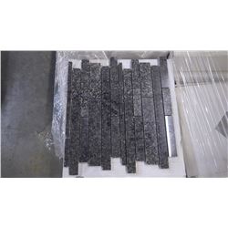 Nero Impala Mini Planking Granite Mosaic- 5 boxes, 50 pieces, 12" x 12" sheets approx 50 square feet