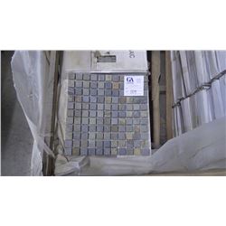 Charcoal Terracotta 1"x1" Tumbled Slate Mosaic- 30 boxes, 150 pieces, 12" x 12" sheets approx 150 sq