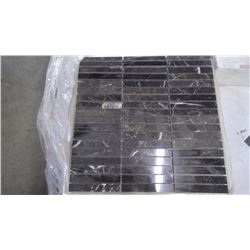 New St. Laurant 5/8"x4" Marble Mosaic- 11 boxes, 110 pieces, 12" x 12" sheets approx 110 square feet