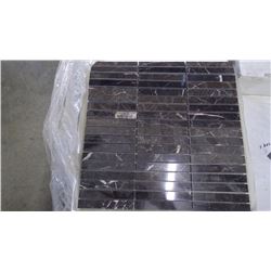 New St. Laurant 5/8"x4" Marble Mosaic- 11 boxes, 110 pieces, 12" x 12" sheets approx 110 square feet
