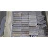 Image 1 : Desert Gold 1"x4" Sawn Slate Mosaic- 27 boxes, 135 pieces, 12" x 12" sheets approx 135 square feet r