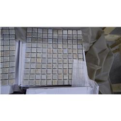Desert Gold 1"x1" Tumbled Slate Mosaic- 12 boxes, 12" x 12" sheets 60 pieces, approx 60 sq.ft retail