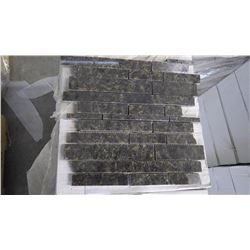 Ubatuba Mini Planking Granite Mosaic- 12 boxes, 120 pieces, 12" x 12" sheets approx 120 sq.ft retail