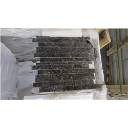 Ubatuba Mini Planking Granite Mosaic- 12 boxes, 120 pieces, 12" x 12" sheets approx 120 sq.ft retail