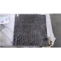 Ubatuba 5/8"x4" Granite Mosaic- 12 boxes, 120 pieces, 12" x 12" sheets approx 120 sq.ft retail value