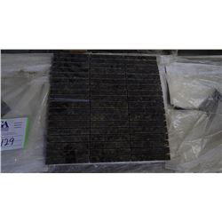 Ubatuba 5/8"x4" Granite Mosaic- 12 boxes, 120 pieces, 12" x 12" sheets approx 120 sq.ft retail value