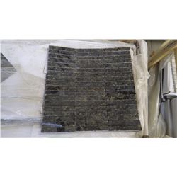 Ubatuba 5/8"x4" Granite Mosaic- 12 boxes, 120 pieces, 12" x 12" sheets approx 120 sq.ft retail value