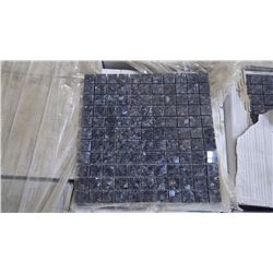 Blue Pearl 1"x1" Granite Mosaic- 12 boxes, 120 pieces, 12" x 12" sheets approx 120 square feet retai