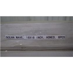 Ocean Wave 18" x18" Honed Granite Tile- 1 Crate, 125 pieces approx 281sq ft retail value of 4618.00