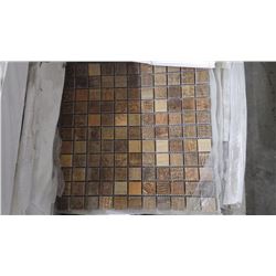Imperial Woodgrain 1" x 1" Mosaic- 19 boxes, 195 pieces, 12" x 12" approx 195 sq.ft retail value of 