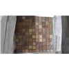 Image 1 : Imperial Woodgrain 1" x 1" Mosaic- 19 boxes, 195 pieces, 12" x 12" approx 195 sq.ft retail value of 