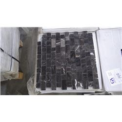 New St. Laurant 1"x1" 1"x2" Marble Mosaic- 6 boxes 60 pieces , 12" x 12" sheets approx  60 sq.ft ret