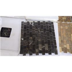 New St. Laurant 1"x1" 1"x2" Marble Mosaic- 6 boxes 60 pieces , 12" x 12" sheets approx  60 sq.ft ret