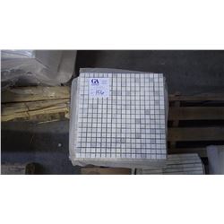 Statuary White 5/8" x 5/8"- 3.5 boxes, 35 pieces, 12" x 12" approx 35 sq.ft retail value of 663.00