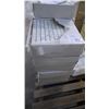 Image 1 : Statuary White 1" x1"- 6.5 boxes, 65 pieces, 12" x 12" approx 65 sq.ft retail value of 1231.00