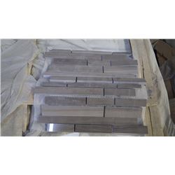 Coffee Woodridge Mini Planking Mosaic- 9 boxes, 90 pieces, 12" x 12" sheets approx 90 sq.ft retail v