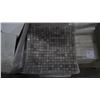 Image 3 : Grey Woodridge 5/8" x5/8" Mosaic- 24 boxes, 120 pieces, 12" x 12" sheets approx 120 sq.ft retail val