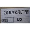 Image 1 : 2"x3" Downspout Pipe, Black- 1 box, 10 pieces, 100 sq.ft