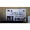 Image 1 : 5" Left End Cap, 1 box, Gloss White- 50 pieces
