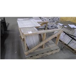 Grey Woodridge 24" x 24" Marble Tile- 1 crate, 35 pieces approx 140sq ft retail value of 2588.00