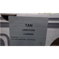 Heritage Stone, Tan Limestone Corners, 20 boxes, 120 lineal ft retail value of 1554.00