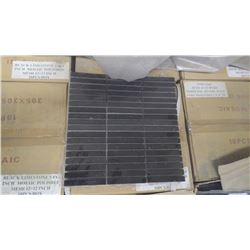 Black Limestone Mosaic 4" x 5/8"- 15 boxes, 150 pieces approx 150sq ft retail value 2842.00