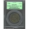 Image 1 : 1795 Grate Halfpenny, Large Buttons, Reeded Edge MS63 Brown PCGS. Baker-29AA, R.1. Actually a Bri...