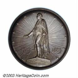 1883 American Numismatic Society Washington Statue MS63....