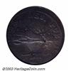 Image 1 : 1785 COPPER Vermont Copper, VERMONTS XF40 NGC. Ryder-2, R.2. An attractive medium brown example t...