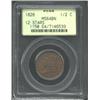 Image 1 : 1828 1/2 C 12 Stars MS64 Brown PCGS....