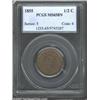 Image 1 : 1855 1/2 C MS65 Brown PCGS. B-1, C-1, R.1. Medium brown patina and well struck throughout with no...