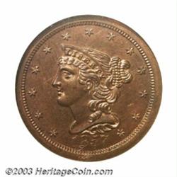 1857 1/2 C PR66 Red and Brown NGC....