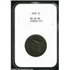 Image 1 : 1818 1C MS63 Brown NGC....