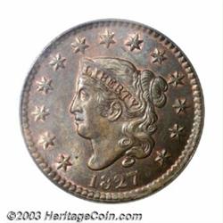 1827 1C MS65 Brown PCGS....